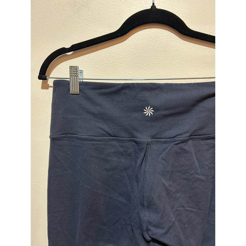 Athleta navy leggings size M some wear - Picture 3 of 7